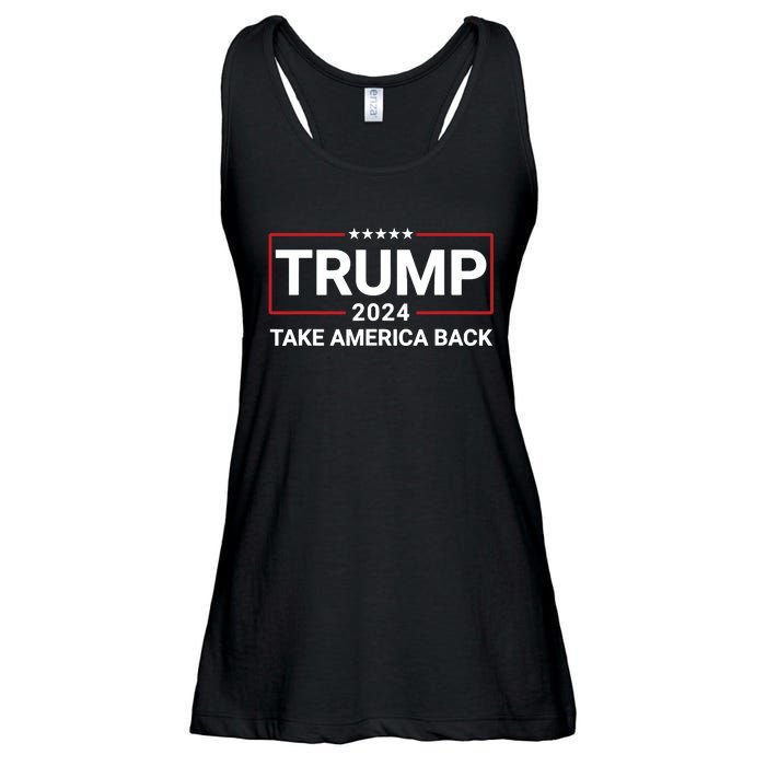 Donald Trump 2024 Take America Back Election The Return Ladies Essential Flowy Tank