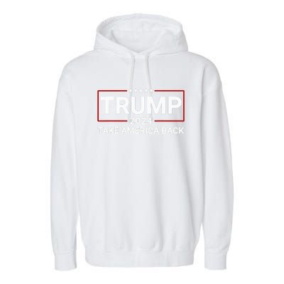 Donald Trump 2024 Take America Back Election The Return Garment-Dyed Fleece Hoodie