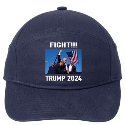 Donald Trump 2024 Fight Gift 7-Panel Snapback Hat