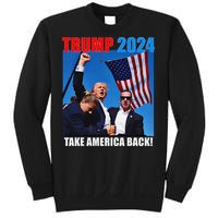 Donald Trump 2024 Take America Back American Flag Patriotic Sweatshirt