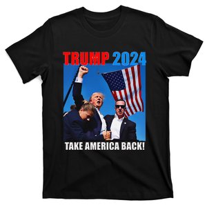 Donald Trump 2024 Take America Back American Flag Patriotic T-Shirt