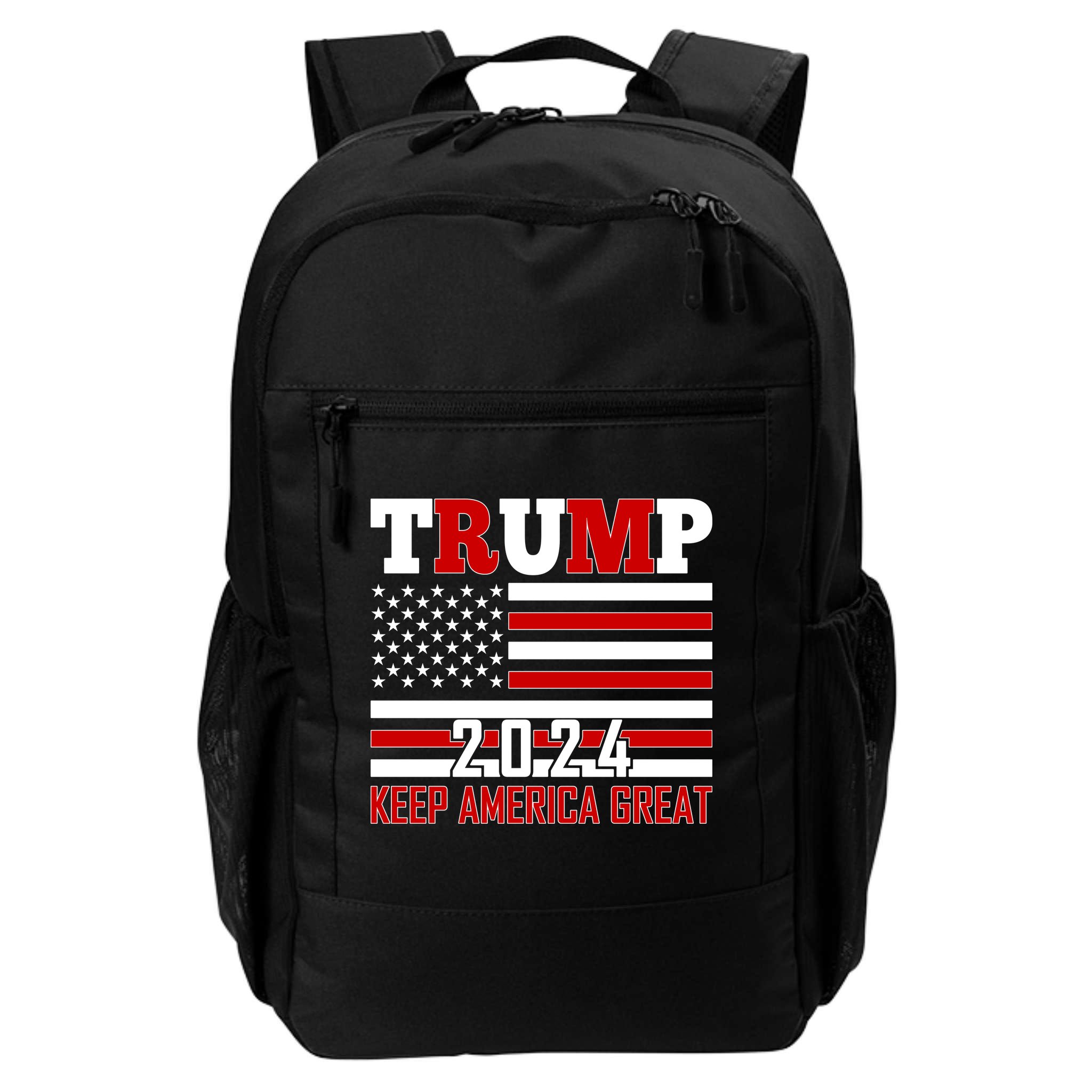 Donald Trump 2024 Keep America Great Usa Flag Backpack