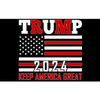 Donald Trump 2024 Keep America Great Usa Flag Bumper Sticker