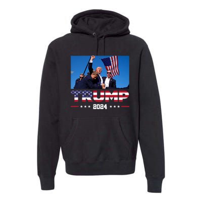 Donald Trump 2024 Survived Shot At Election Rally Premium Hoodie