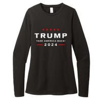 Donald Trump 2024 Take America Back Election The Return Womens CVC Long Sleeve Shirt