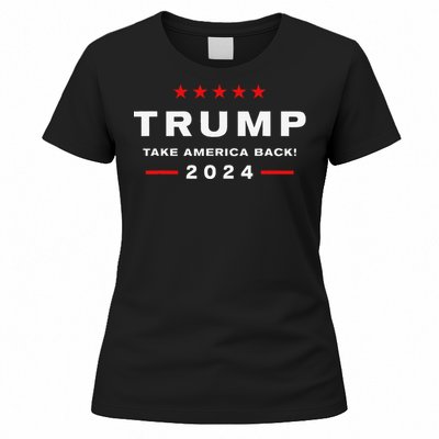 Donald Trump 2024 Take America Back Election The Return Women's T-Shirt