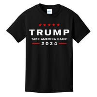 Donald Trump 2024 Take America Back Election The Return Kids T-Shirt