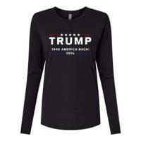 Donald Trump 2024 Take America Back Election The Return Womens Cotton Relaxed Long Sleeve T-Shirt