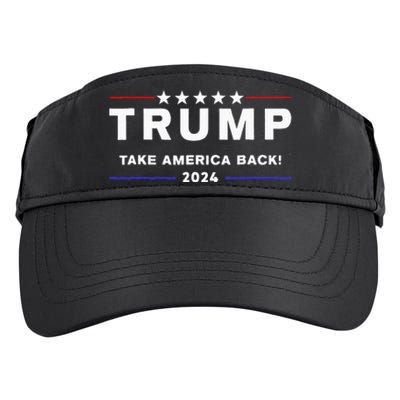 Donald Trump 2024 Take America Back Election The Return Adult Drive Performance Visor