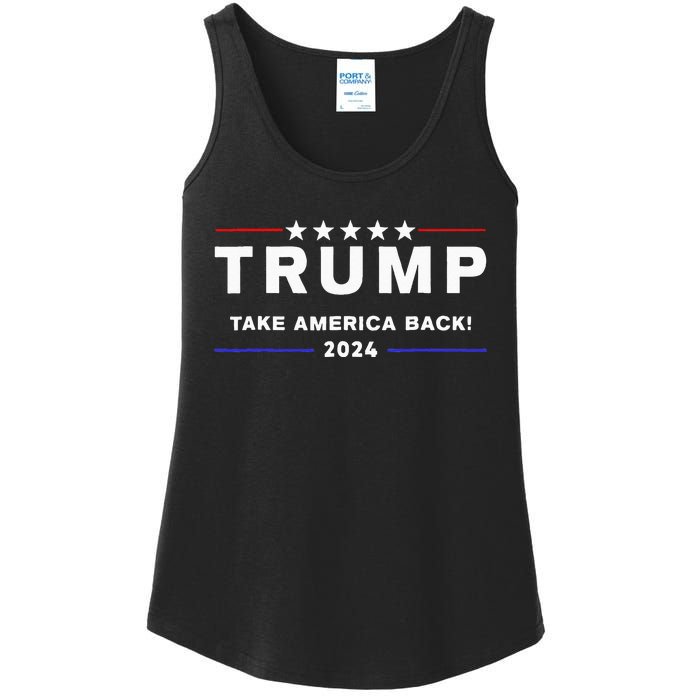 Donald Trump 2024 Take America Back Election The Return Ladies Essential Tank