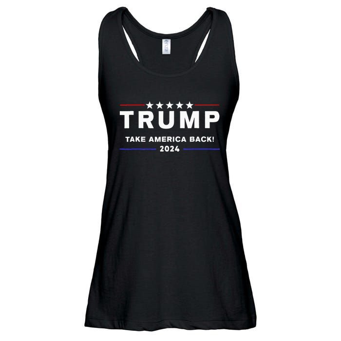 Donald Trump 2024 Take America Back Election The Return Ladies Essential Flowy Tank