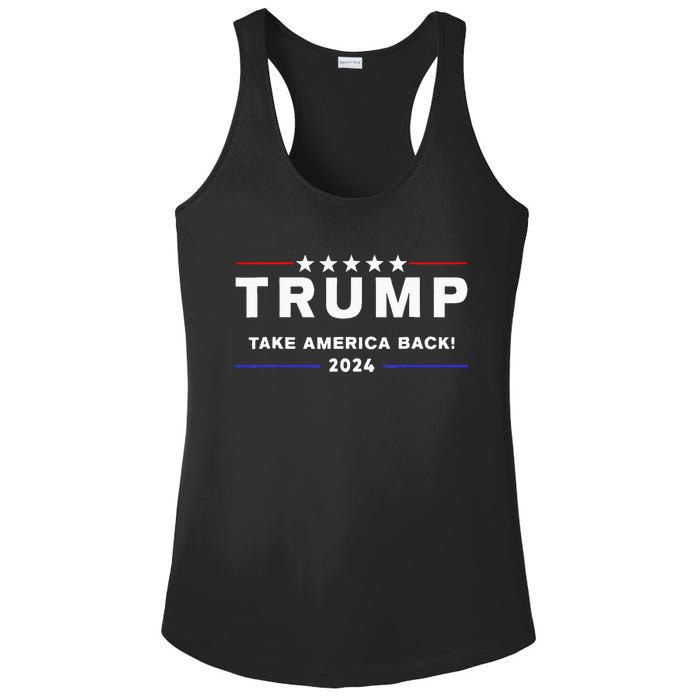 Donald Trump 2024 Take America Back Election The Return Ladies PosiCharge Competitor Racerback Tank