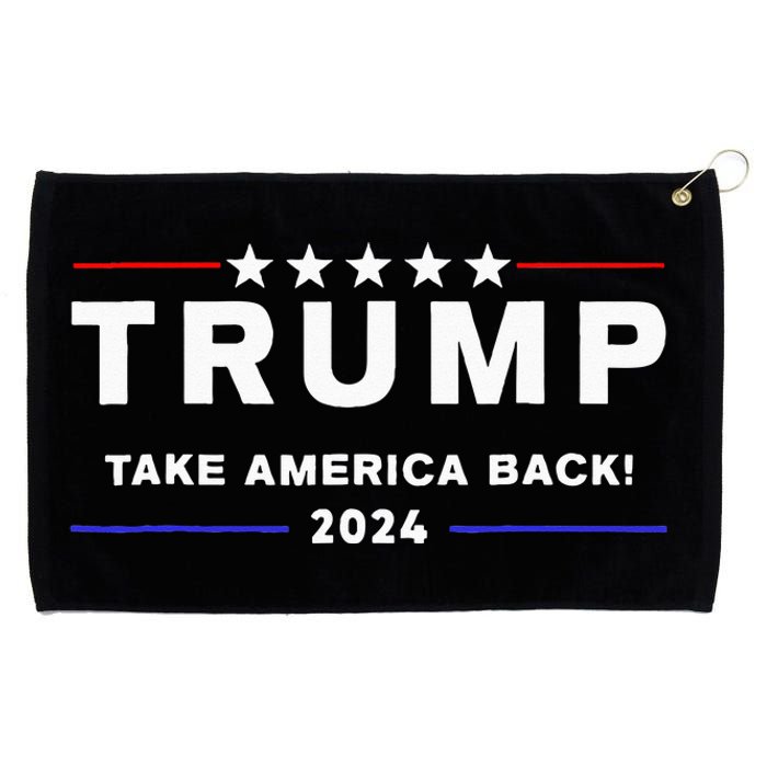 Donald Trump 2024 Take America Back Election The Return Grommeted Golf Towel