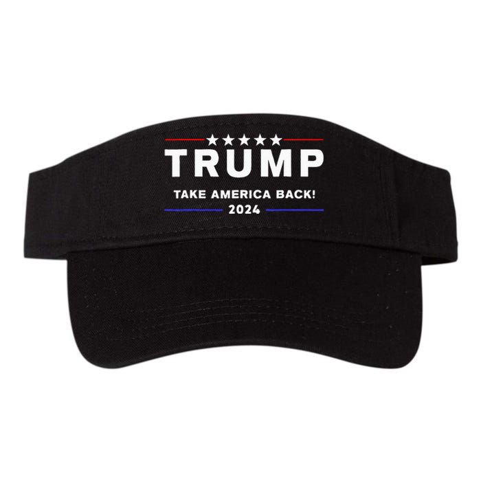 Donald Trump 2024 Take America Back Election The Return Valucap Bio-Washed Visor