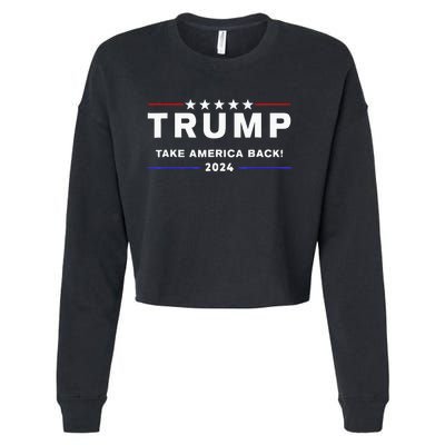 Donald Trump 2024 Take America Back Election The Return Cropped Pullover Crew