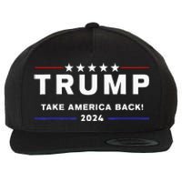 Donald Trump 2024 Take America Back Election The Return Wool Snapback Cap