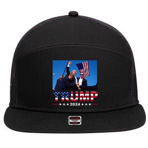 Donald Trump 2024 WonT Be Stopped 7 Panel Mesh Trucker Snapback Hat