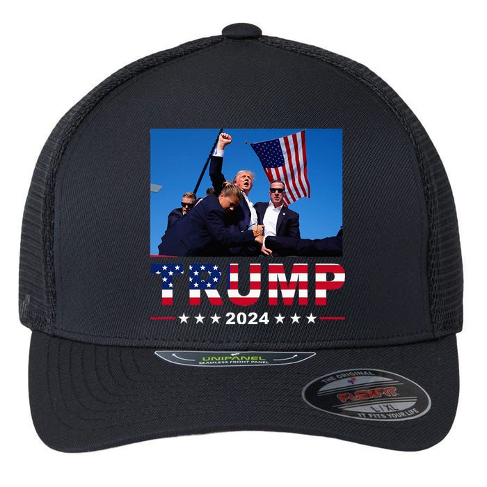 Donald Trump 2024 WonT Be Stopped Flexfit Unipanel Trucker Cap