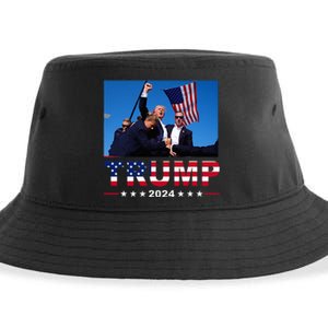 Donald Trump 2024 WonT Be Stopped Sustainable Bucket Hat