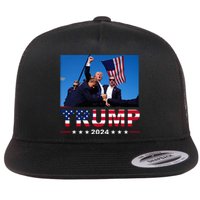 Donald Trump 2024 WonT Be Stopped Flat Bill Trucker Hat