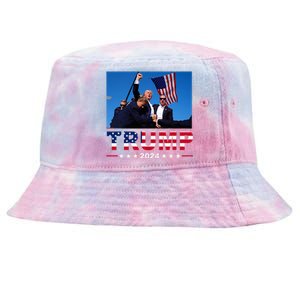 Donald Trump 2024 WonT Be Stopped Tie-Dyed Bucket Hat