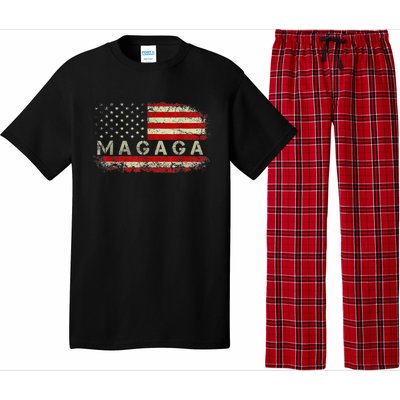 Donald Trump 2024 MAGAGA Take America Back American US Flag Pajama Set