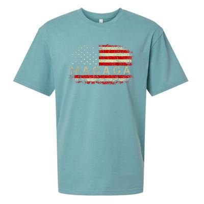 Donald Trump 2024 MAGAGA Take America Back American US Flag Sueded Cloud Jersey T-Shirt