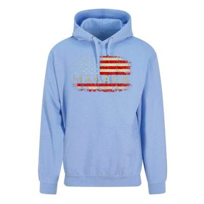 Donald Trump 2024 MAGAGA Take America Back American US Flag Unisex Surf Hoodie