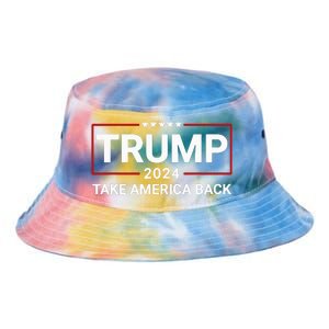 Donald Trump 2024 Take America Back Election Tie Dye Newport Bucket Hat