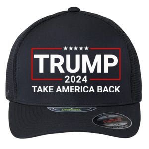 Donald Trump 2024 Take America Back Election Flexfit Unipanel Trucker Cap