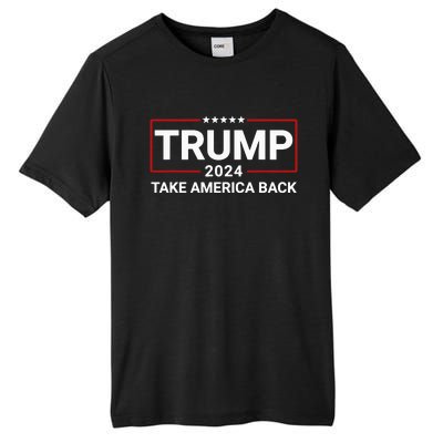 Donald Trump 2024 Take America Back Election Tall Fusion ChromaSoft Performance T-Shirt