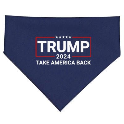 Donald Trump 2024 Take America Back Election USA-Made Doggie Bandana