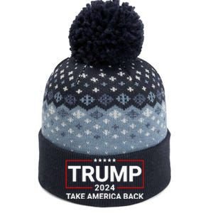 Donald Trump 2024 Take America Back Election The Baniff Cuffed Pom Beanie