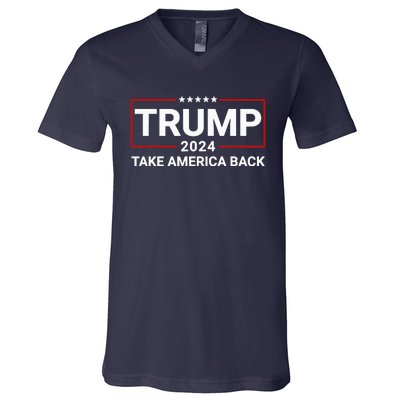 Donald Trump 2024 Take America Back Election V-Neck T-Shirt