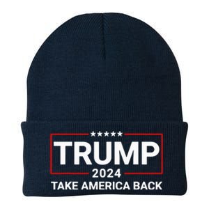 Donald Trump 2024 Take America Back Election Knit Cap Winter Beanie