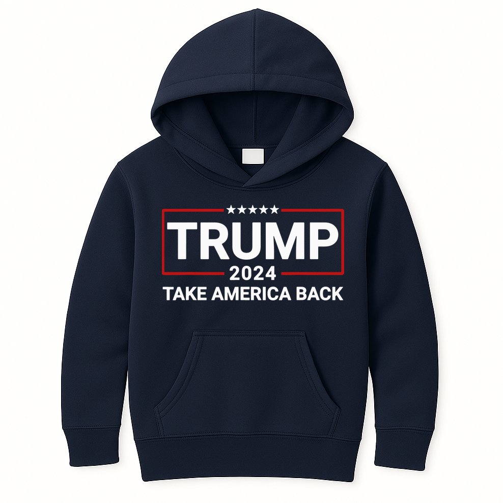Donald Trump 2024 Take America Back Election Kids Hoodie