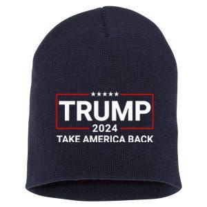 Donald Trump 2024 Take America Back Election Short Acrylic Beanie