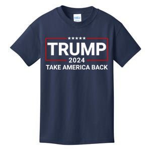 Donald Trump 2024 Take America Back Election Kids T-Shirt