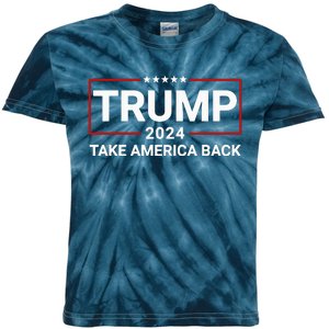 Donald Trump 2024 Take America Back Election Kids Tie-Dye T-Shirt