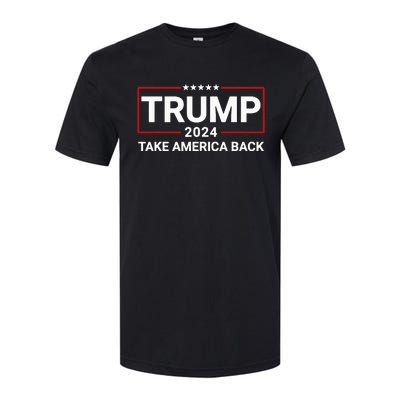 Donald Trump 2024 Take America Back Election Softstyle CVC T-Shirt