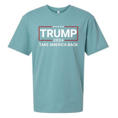 Donald Trump 2024 Take America Back Election Sueded Cloud Jersey T-Shirt