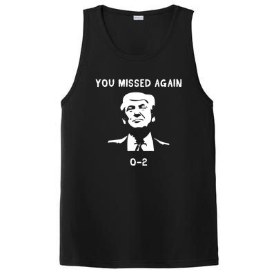 Donald Trump 2024 Missed Me Funny Conservative PosiCharge Competitor Tank