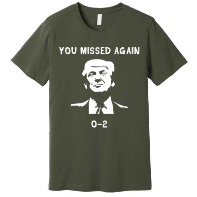 Donald Trump 2024 Missed Me Funny Conservative Premium T-Shirt