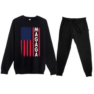 Donald Trump 2024 Make America Great And Glorious Again MAGAGA Shirt Magaga Premium Crewneck Sweatsuit Set