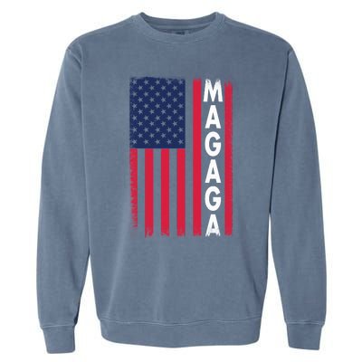 Donald Trump 2024 Make America Great And Glorious Again MAGAGA Shirt Magaga Garment-Dyed Sweatshirt