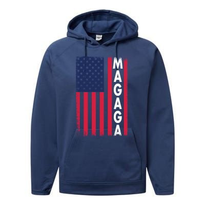 Donald Trump 2024 Make America Great And Glorious Again MAGAGA Shirt Magaga Performance Fleece Hoodie