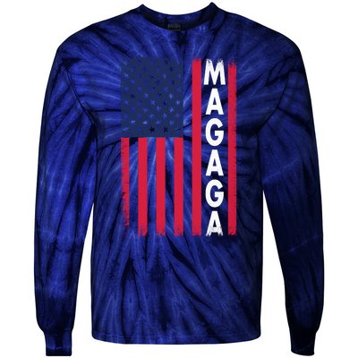 Donald Trump 2024 Make America Great And Glorious Again MAGAGA Shirt Magaga Tie-Dye Long Sleeve Shirt