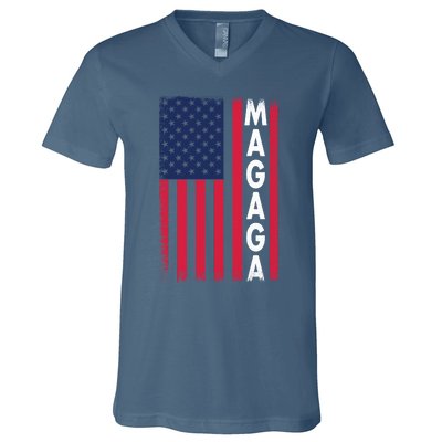 Donald Trump 2024 Make America Great And Glorious Again MAGAGA Shirt Magaga V-Neck T-Shirt