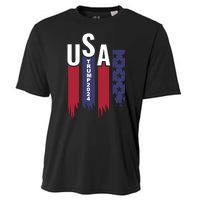 Donald Trump 2024 Take America Back American Flag Cooling Performance Crew T-Shirt