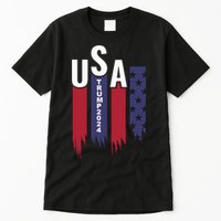 Donald Trump 2024 Take America Back American Flag Tall T-Shirt